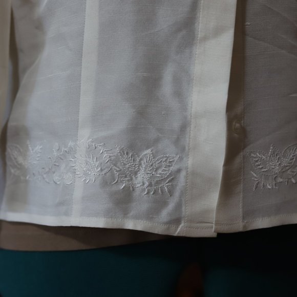 Vintage Kasper ASL | 100% Silk blouse - Picture 2 of 10